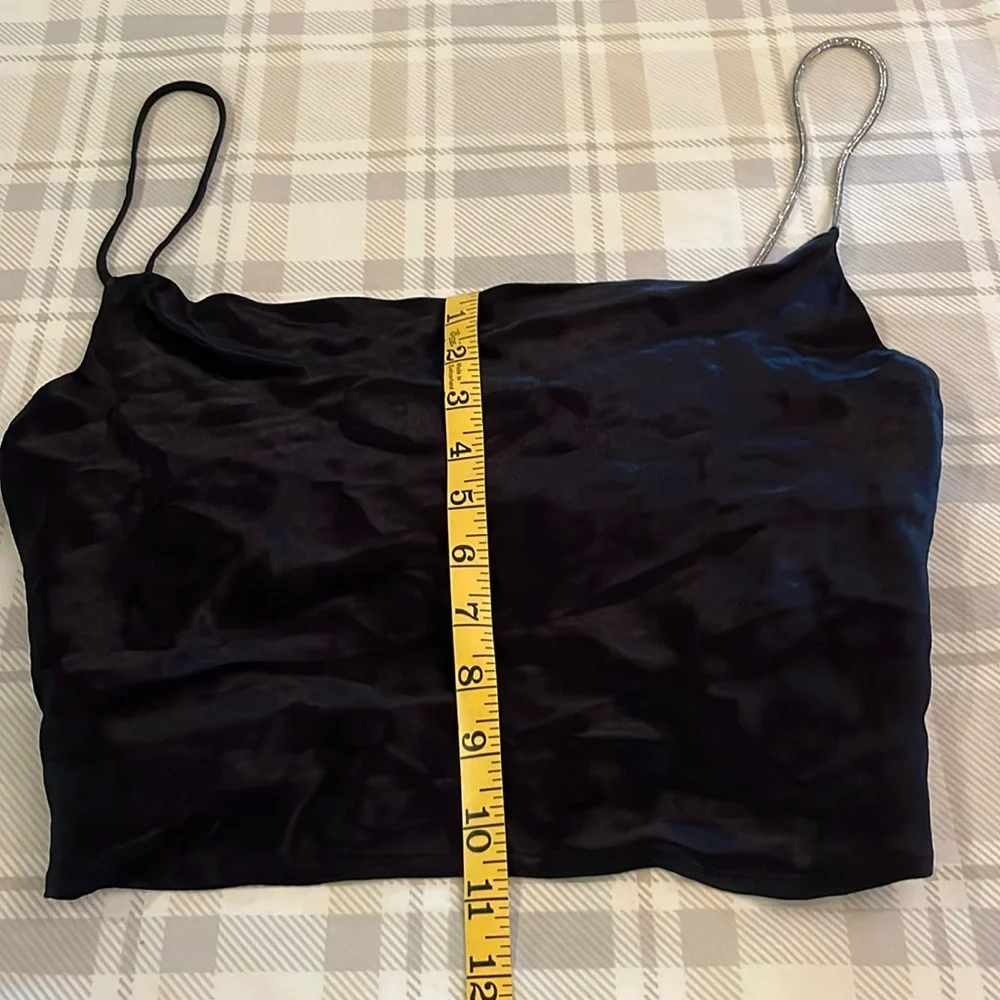 ZARA One Rhinestone Strap Camisole - Picture 4 of 8